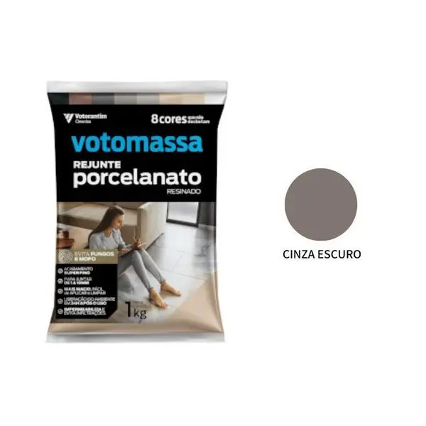 REJUNTE VOTOMASA CINZA OSCURO